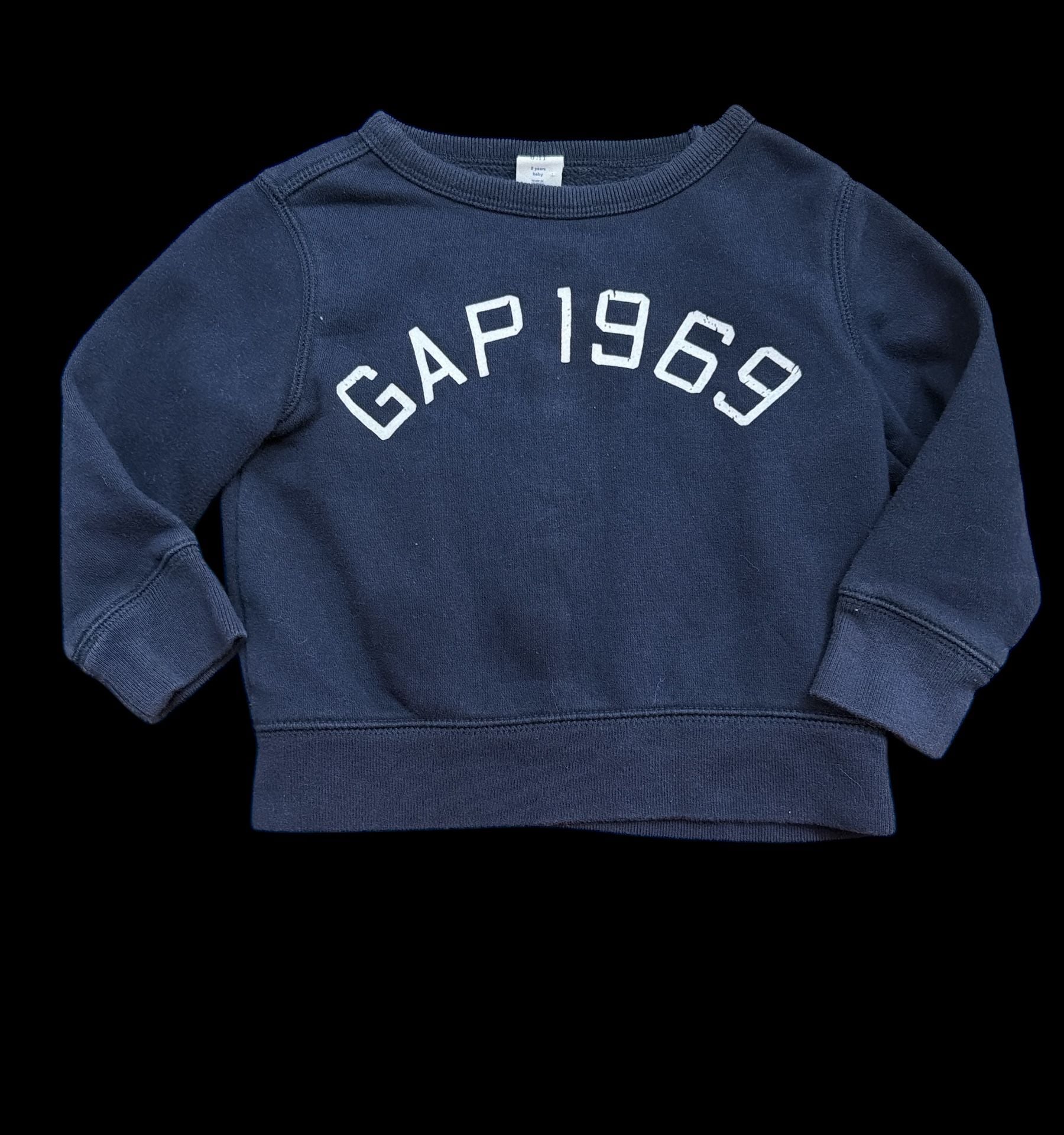 Babygap Navy Blue 1969 Arch Logo Crewneck Sweatshirt 2 Years Baby